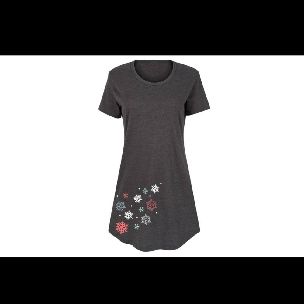 Fun Christmas Winter Dress Snowflakes